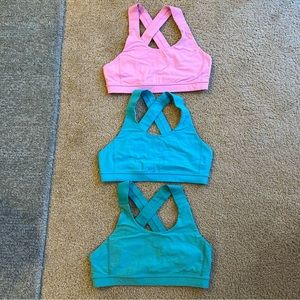 EUC Lululemon All Sport Bra Adjustable, size 10 - Lot of 3